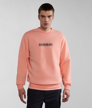 Napapijri Box Sweatshirt Sweatshirts Heren Roze | MIAOEVR-20