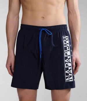 Napapijri Box Swimming Trunks Zwembroek Heren Donkerblauw | YFHAUTE-23