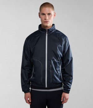 Napapijri Cloudy Windbreaker Lightweight Jackets Heren Zwart | ZNURVPE-72