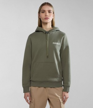 Napapijri Faber Hoodie Hoodie Dames Groen | RUVDNCZ-24