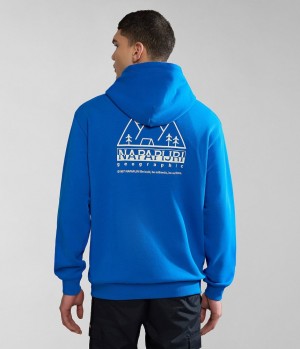 Napapijri Faber Hoodie Hoodie Heren Blauw | QXPHAYT-31