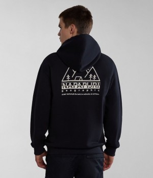 Napapijri Faber Hoodie Hoodie Heren Zwart | XANLRFS-07