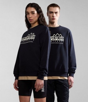 Napapijri Faber Sweatshirt Sweatshirts Dames Zwart | CGMQIVO-12