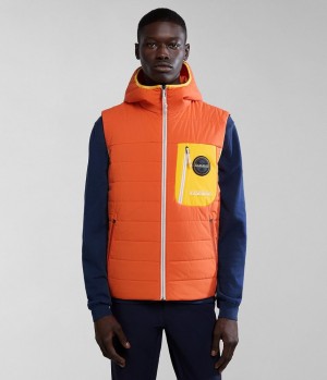 Napapijri Huron Packable Vest Gilet Heren Oranje | CELDKZR-60