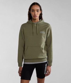 Napapijri Iaato Summer Hoodie Hoodie Dames Groen | EONWFXS-35