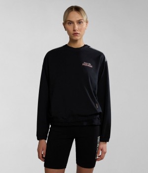 Napapijri Keith Sweatshirt Sweatshirts Dames Zwart | FVBYCQO-90