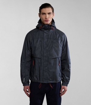 Napapijri Makay Windbreaker with Dyneema Regenjassen Heren Donkerblauw | CVNDMJL-12