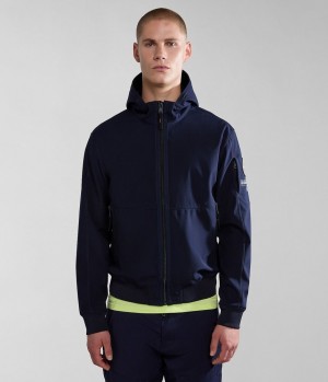 Napapijri Melville Mono-material Shell Jacket Lightweight Jackets Heren Donkerblauw | HISWLDE-81