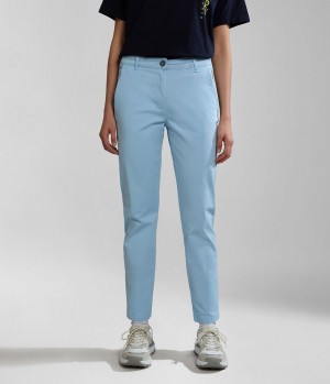 Napapijri Meridian Chino Trousers Chino Broek Dames Lichtblauw | TYICMFO-20