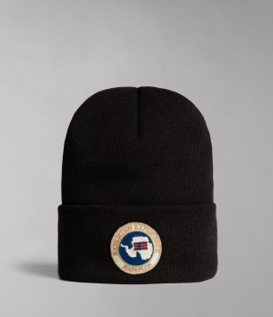 Napapijri Mountain Beanie Hoeden Dames Zwart | ILEXCMG-08