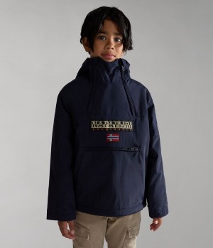 Napapijri Northfarer Winter Anorak Jacket (4-16 YEARS) Regenjassen Kinderen Donkerblauw | NEFWMLC-37