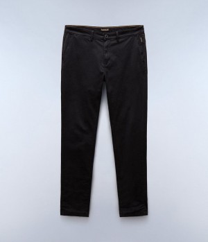 Napapijri Puyo All-Seasons Chino Trousers Chino Broek Heren Zwart | TLYENSU-01