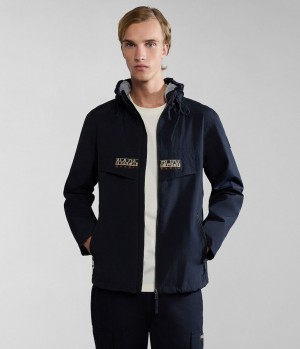 Napapijri Rainforest Open Summer Jacket Regenjassen Heren Zwart | QDJHRYT-26