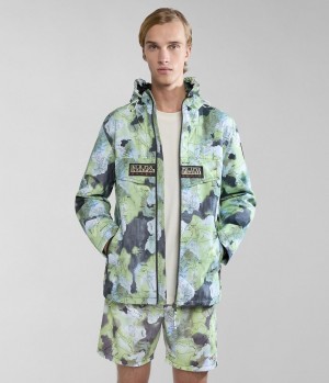 Napapijri Rainforest Open Summer Print Jacket Short Jackets Heren Multicolour | QSEJKMF-81