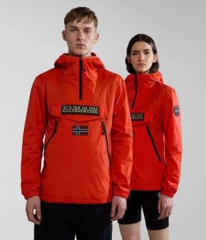 Napapijri Rainforest Ripstop Anorak Jacket - Unisex Regenjassen Dames Oranje | DGYUVBF-89