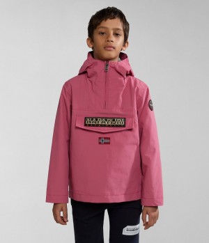 Napapijri Rainforest Summer Anorak Jacket (4-16 YEARS) Regenjassen Kinderen Roze | BKYFHSR-76