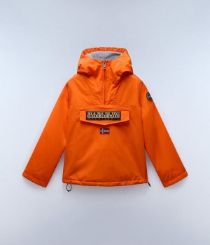 Napapijri Rainforest Winter Anorak Jacket (4-16 YEARS) Regenjassen Kinderen Oranje Rood | VJWLPXR-46