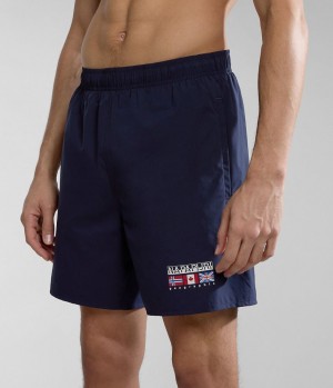 Napapijri Sahtu Swimming Trunks Zwembroek Heren Donkerblauw | QMDWBFO-08