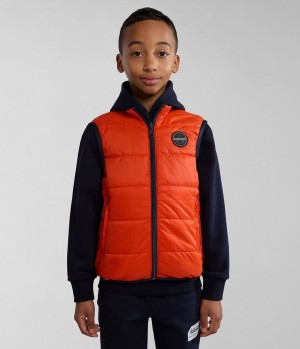 Napapijri Santafe Vest (4-16 YEARS) Gilet Kinderen Oranje | ZAXFUHP-61