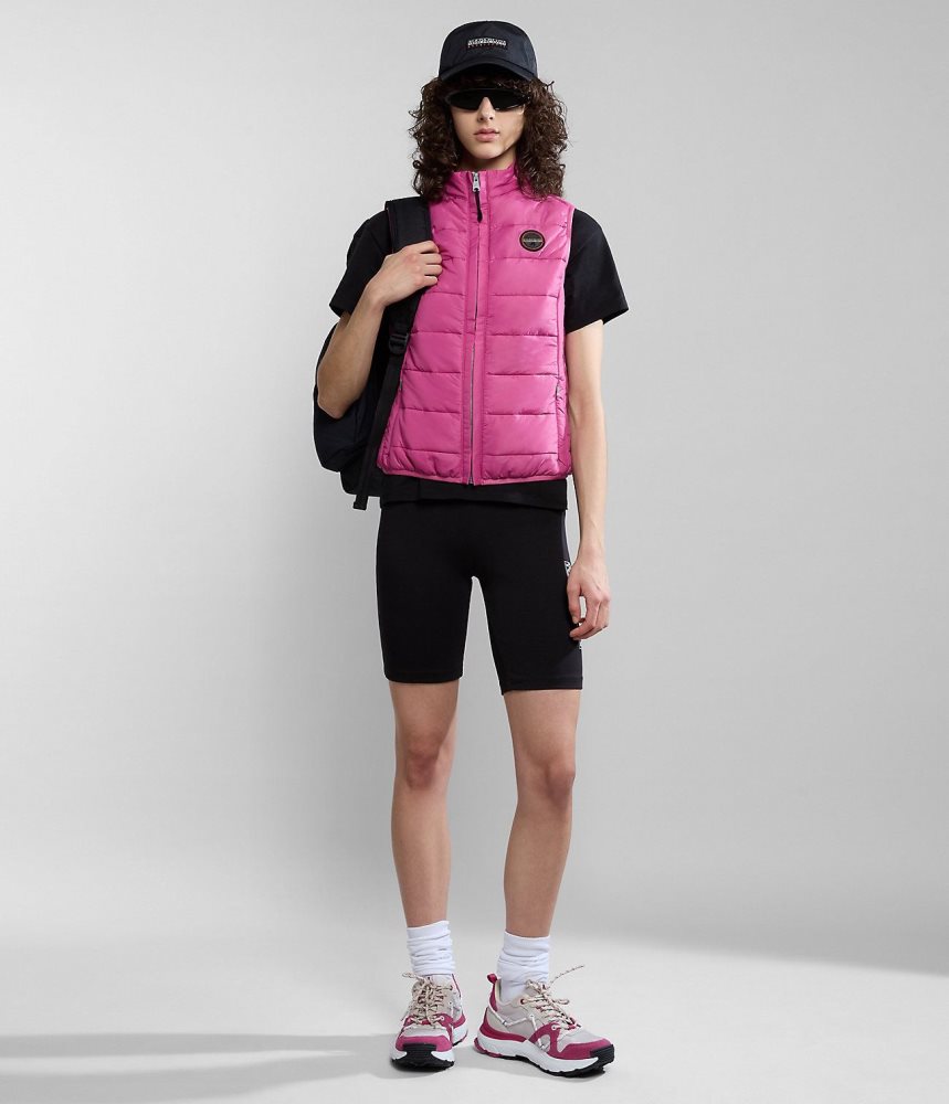 Napapijri Acalmar Vest Gilet Dames Roze | DCFZVHA-59