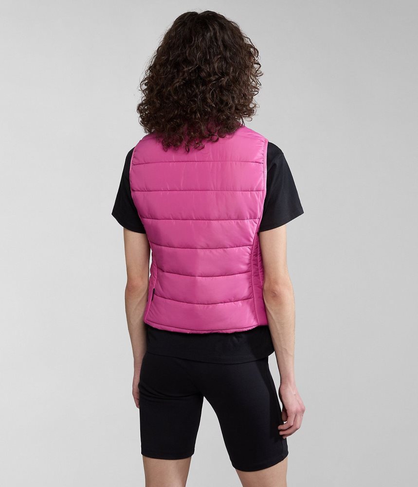 Napapijri Acalmar Vest Gilet Dames Roze | DCFZVHA-59