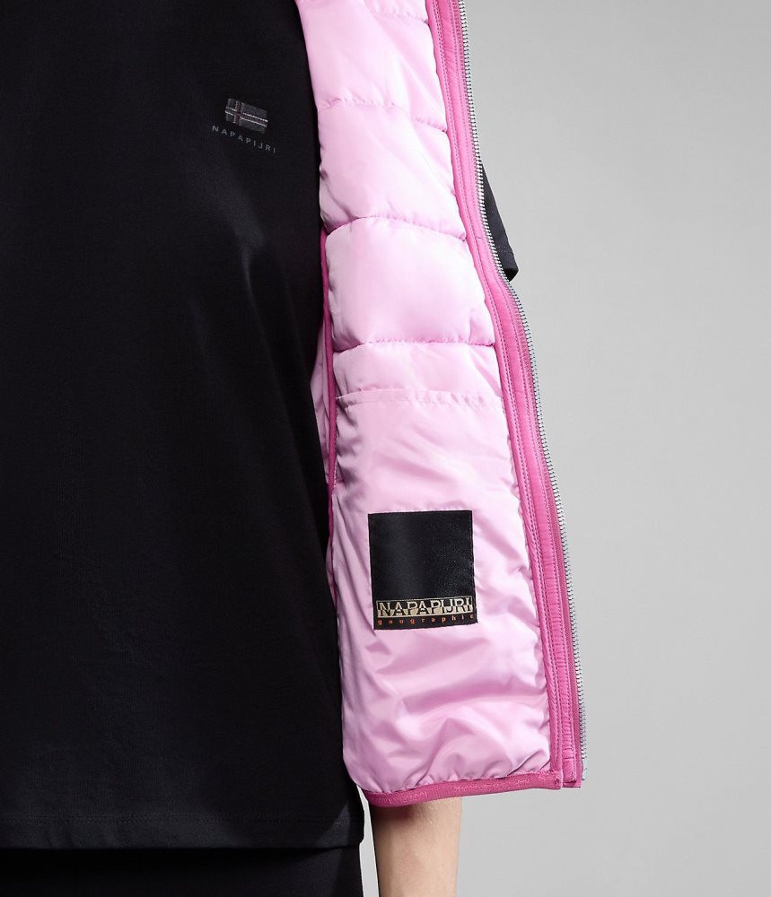 Napapijri Acalmar Vest Gilet Dames Roze | DCFZVHA-59