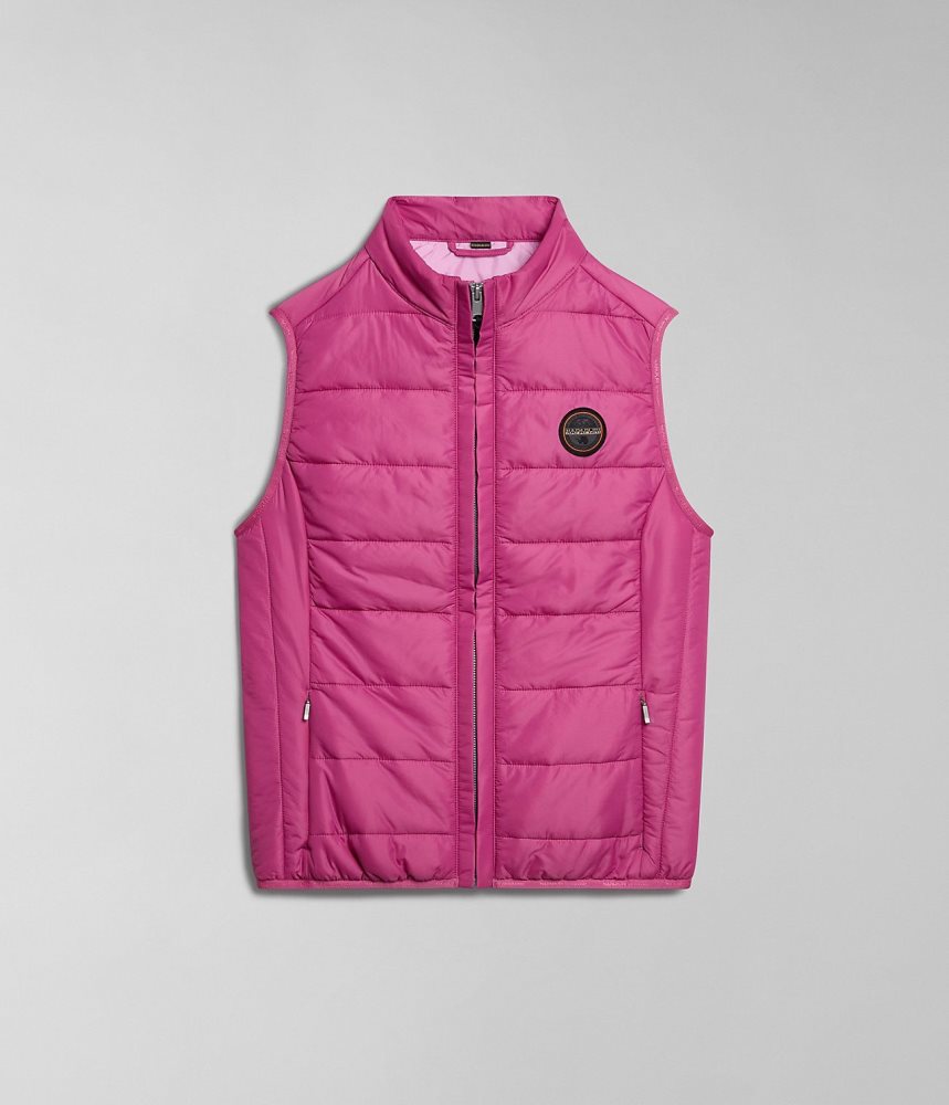 Napapijri Acalmar Vest Gilet Dames Roze | DCFZVHA-59