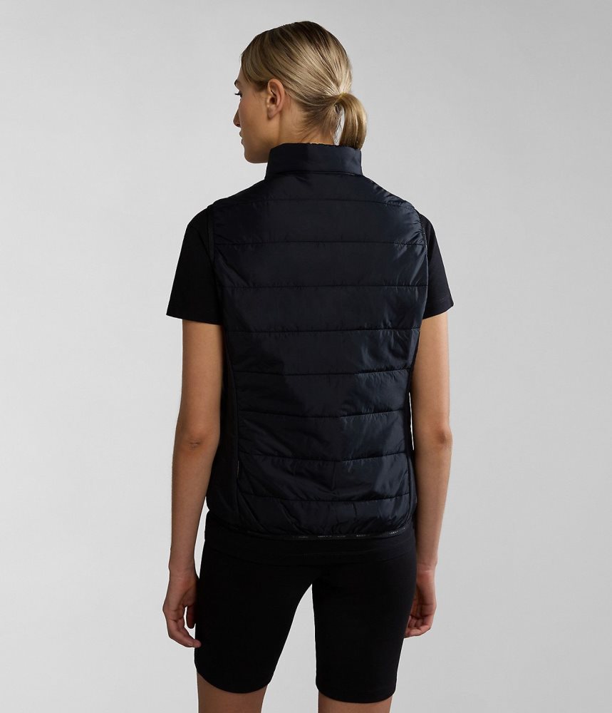 Napapijri Acalmar Vest Gilet Dames Zwart | XLRFBJW-83