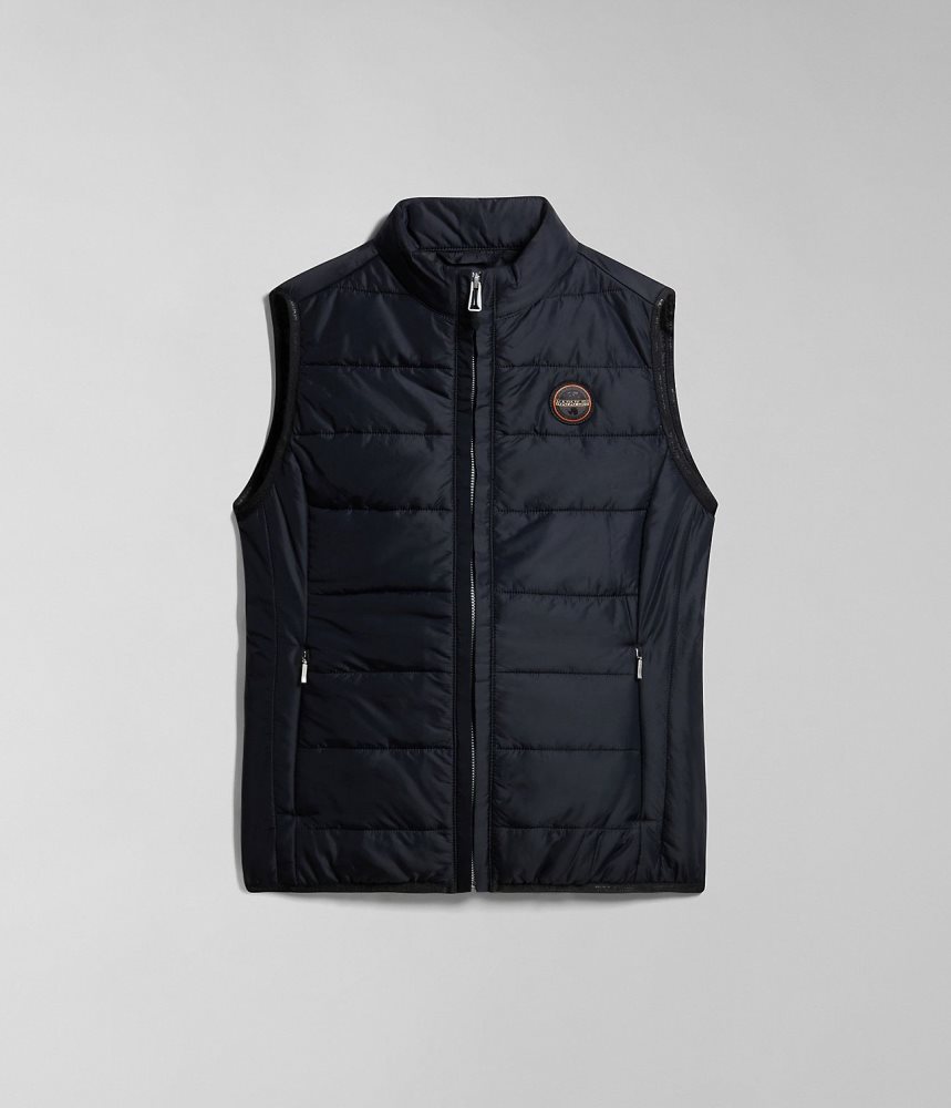 Napapijri Acalmar Vest Gilet Dames Zwart | XLRFBJW-83