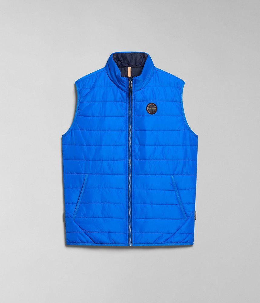 Napapijri Acalmar Vest Gilet Heren Blauw | BGRWEFZ-54