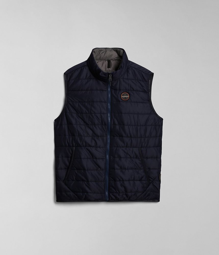 Napapijri Acalmar Vest Gilet Heren Donkerblauw | JPETBDY-92