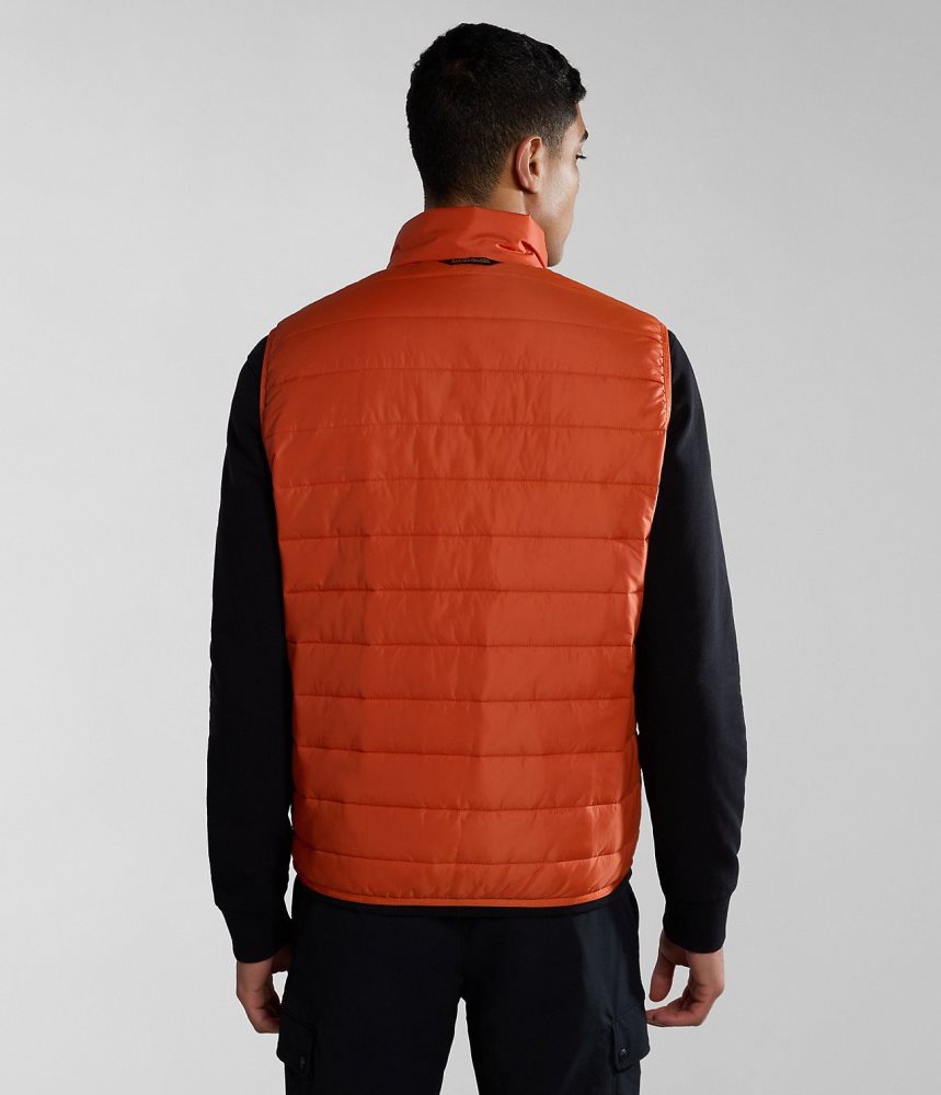 Napapijri Acalmar Vest Gilet Heren Oranje | JCZYVWL-38