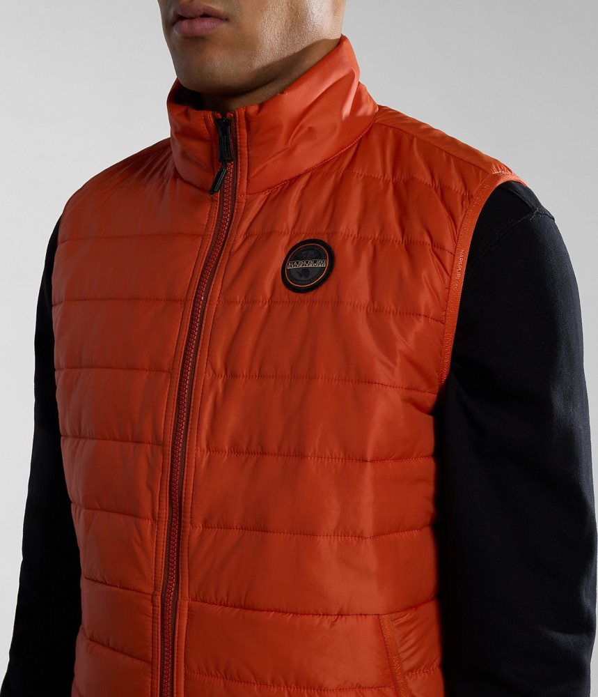 Napapijri Acalmar Vest Gilet Heren Oranje | JCZYVWL-38