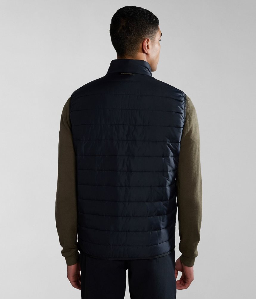 Napapijri Acalmar Vest Gilet Heren Zwart | BAQLKMO-59