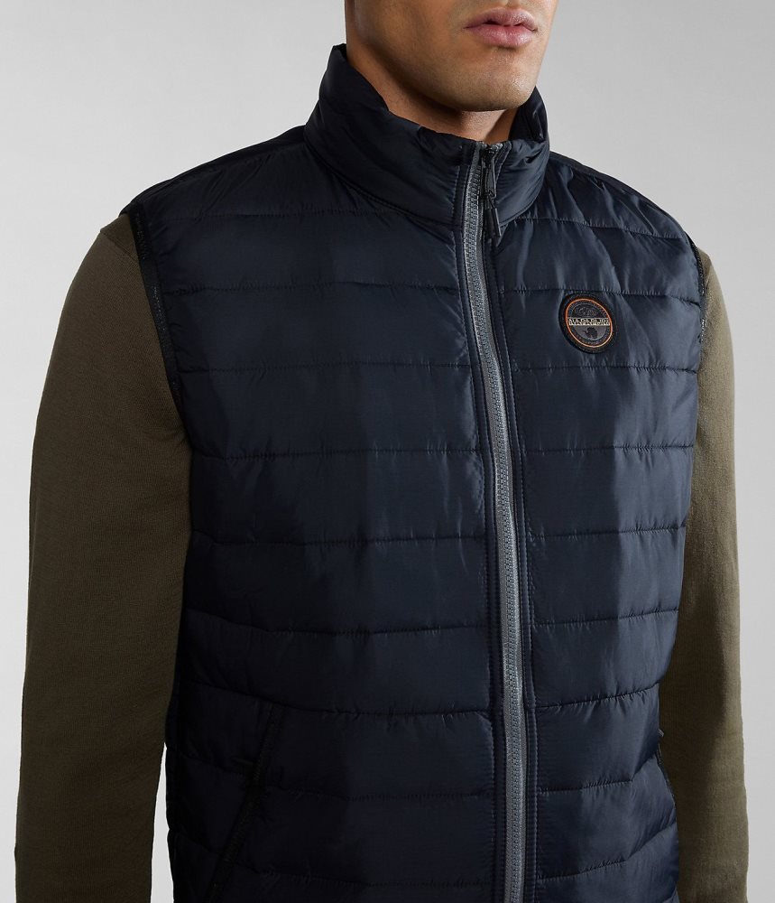 Napapijri Acalmar Vest Gilet Heren Zwart | BAQLKMO-59