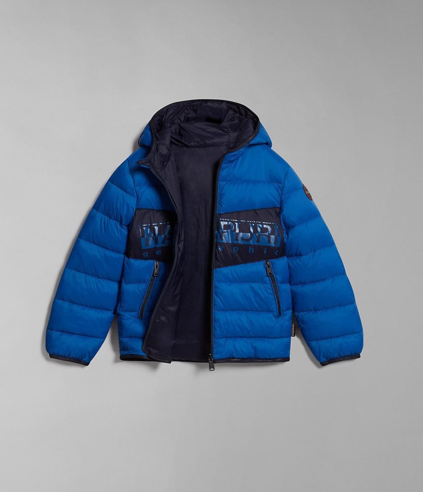 Napapijri Aerons Puffer Jacket (4-16 YEARS) Regenjassen Kinderen Blauw | XQCGWAS-15