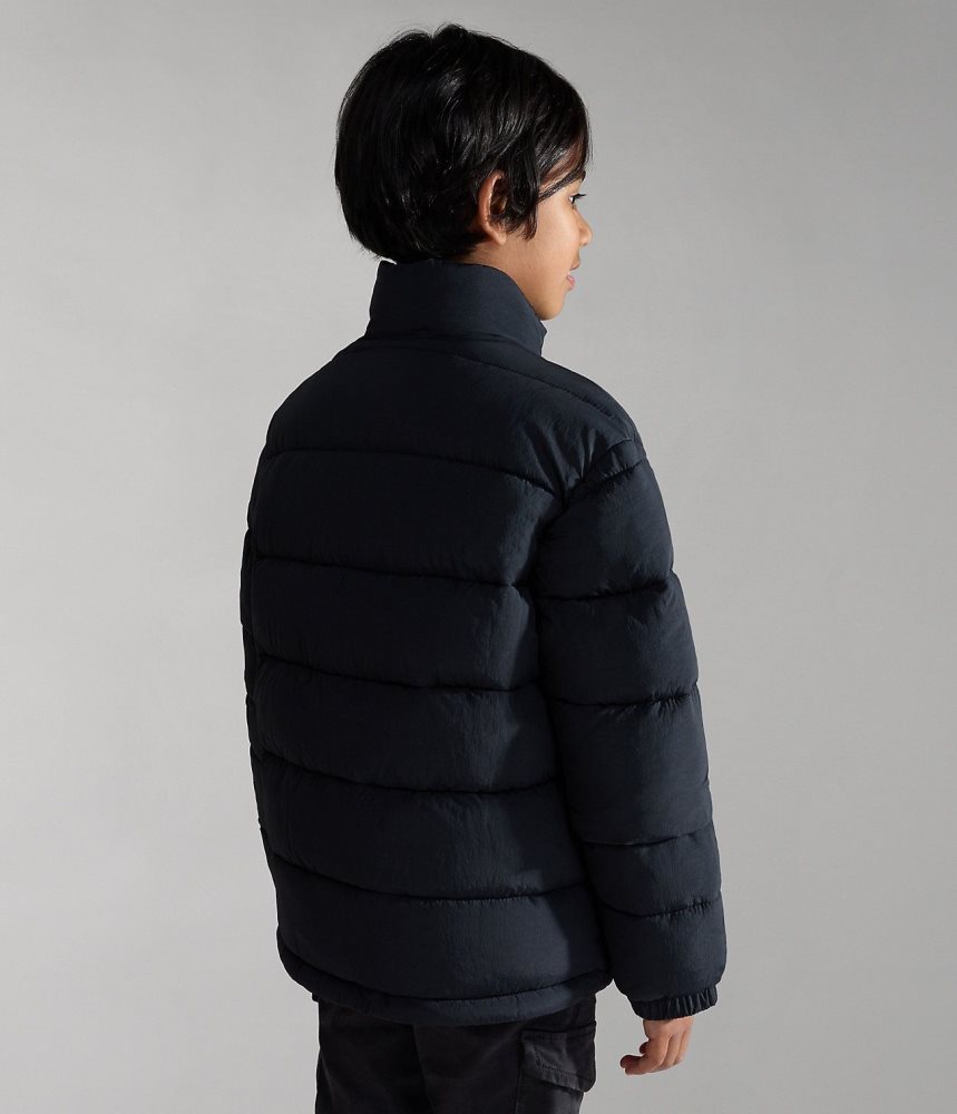 Napapijri Bachar Puffer Jacket (10-16 YEARS) Regenjassen Kinderen Zwart | AQXOIPZ-27