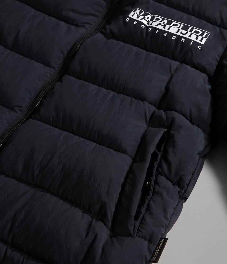 Napapijri Bachar Puffer Jacket (10-16 YEARS) Regenjassen Kinderen Zwart | AQXOIPZ-27