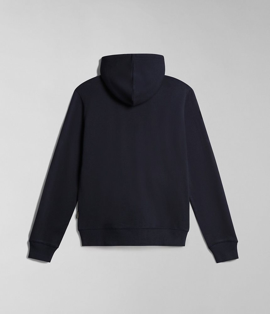 Napapijri Balis Summer Full-Zip Hoodie Hoodie Heren Donkerblauw | HKJWPRB-09