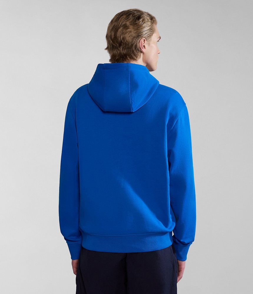 Napapijri Balis Summer Hoodie Hoodie Heren Blauw | TEQJUIL-42