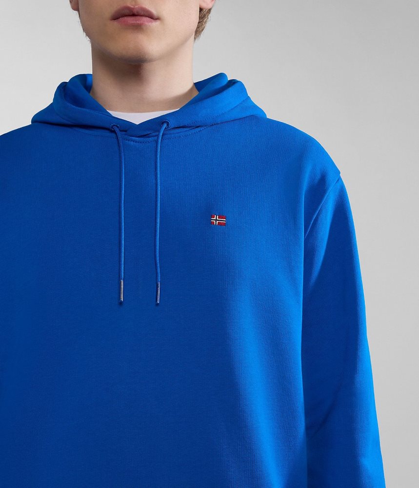 Napapijri Balis Summer Hoodie Hoodie Heren Blauw | TEQJUIL-42