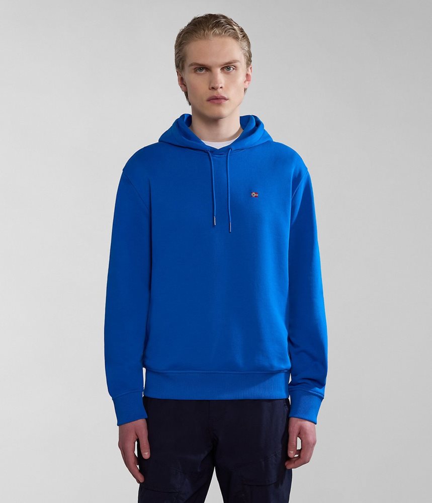 Napapijri Balis Summer Hoodie Hoodie Heren Blauw | TEQJUIL-42