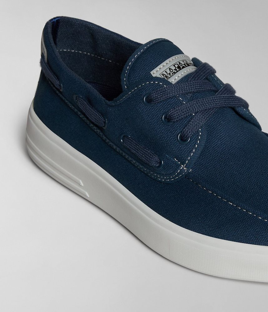 Napapijri Bark Canvas Shoes Sportschoenen Heren Donkerblauw | LWZEGTX-18