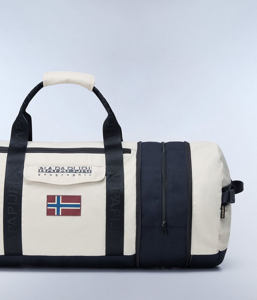 Napapijri Bering Travel Duffle Bag Plunjezak Dames Beige Zilver | CMVHODF-97