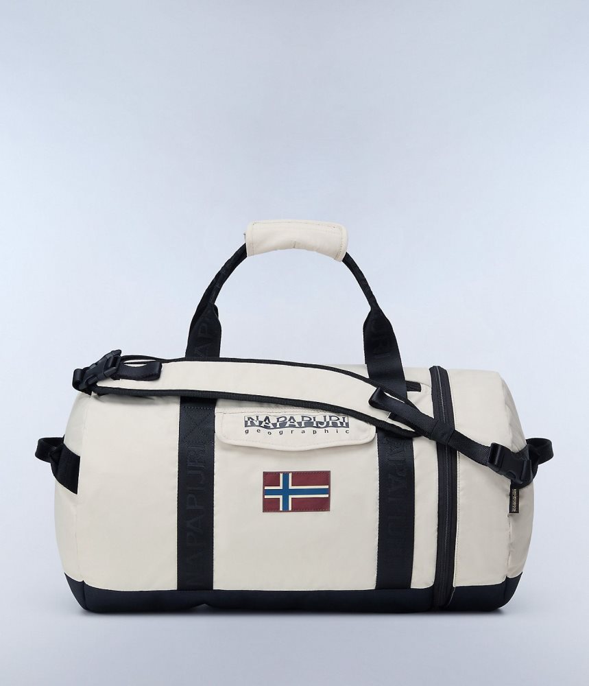 Napapijri Bering Travel Duffle Bag Plunjezak Dames Beige Zilver | CMVHODF-97