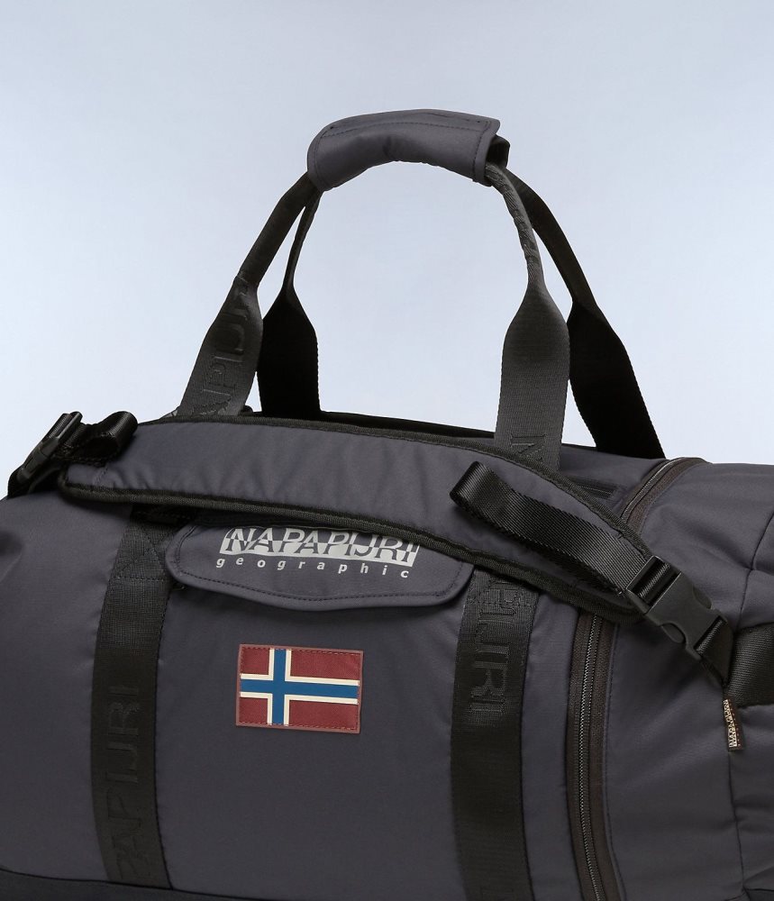 Napapijri Bering Travel Duffle Bag Plunjezak Kinderen Zwart | SLMUGIK-92