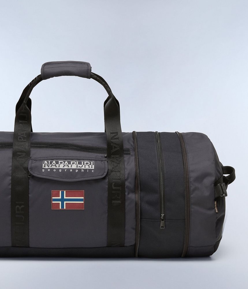 Napapijri Bering Travel Duffle Bag Plunjezak Kinderen Zwart | SLMUGIK-92