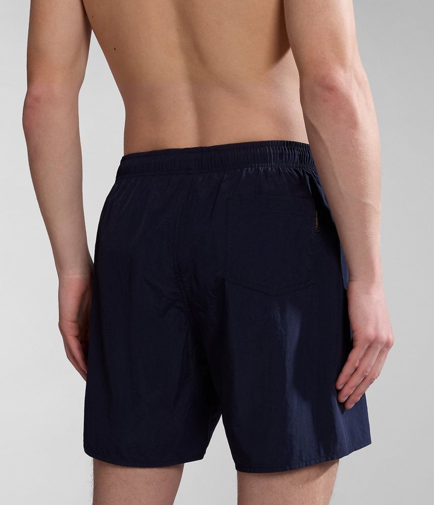 Napapijri Box Swimming Trunks Zwembroek Heren Donkerblauw | YFHAUTE-23