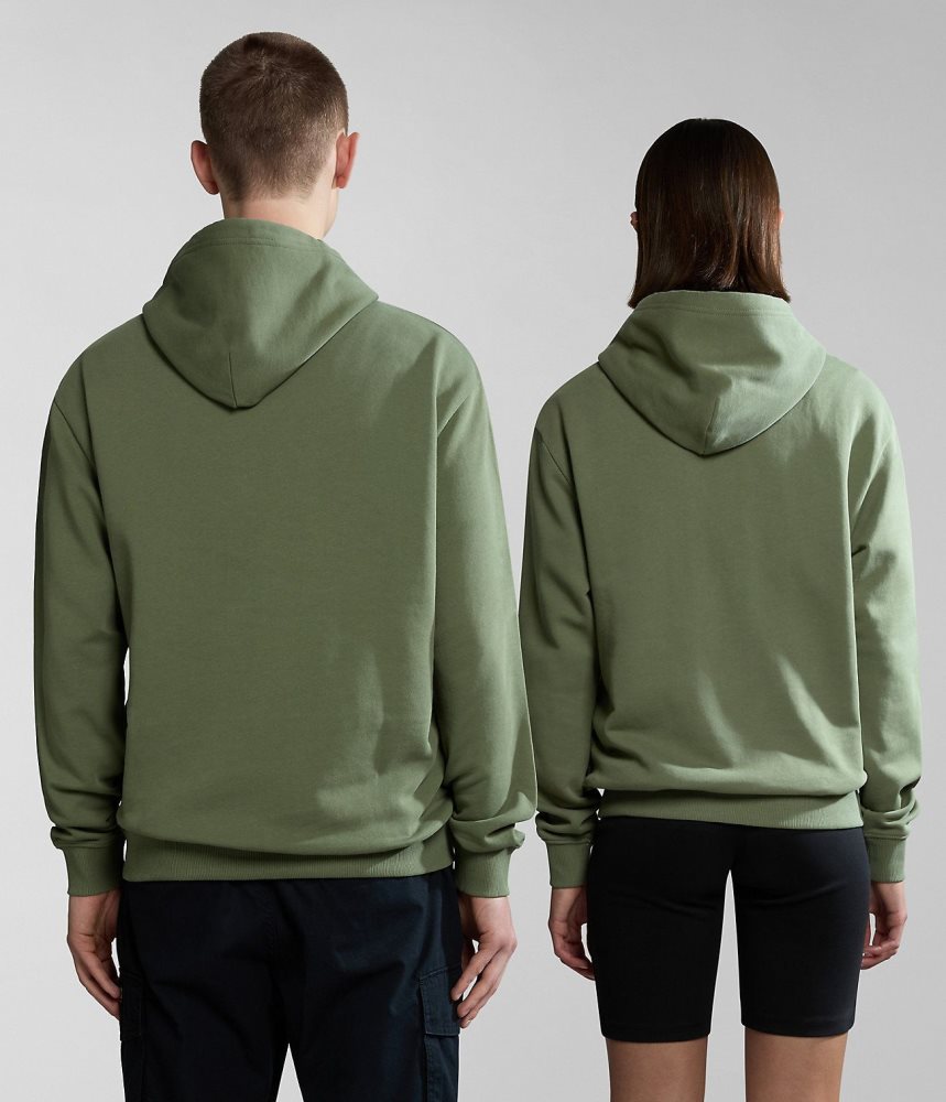 Napapijri Boyd Hoodie Hoodie Dames Groen | LXSVYCQ-74