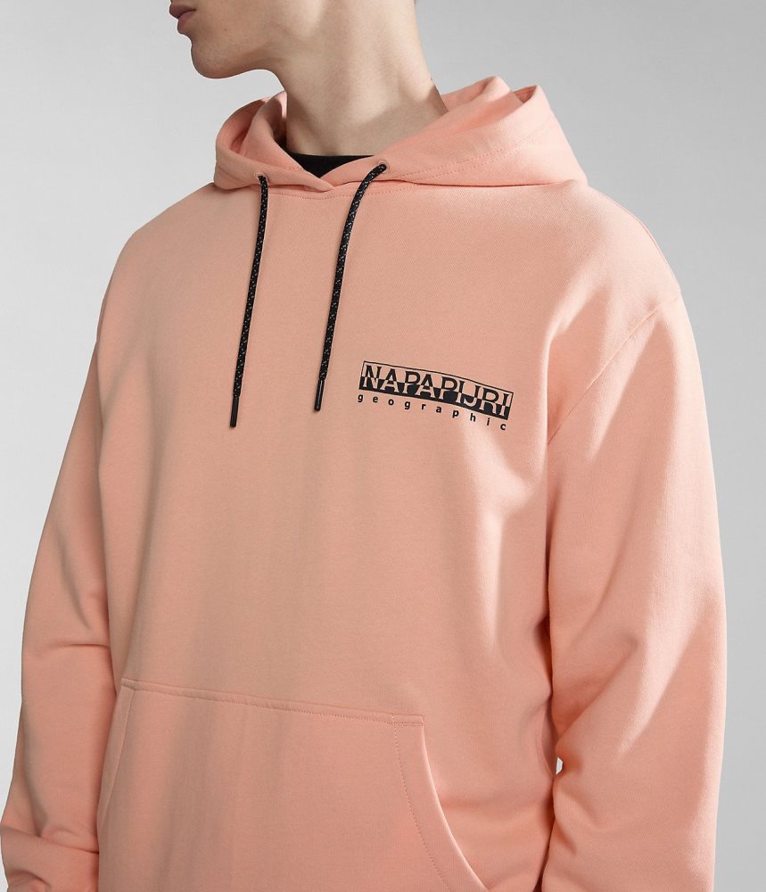 Napapijri Boyd Hoodie Hoodie Heren Roze | BWRTFMS-73